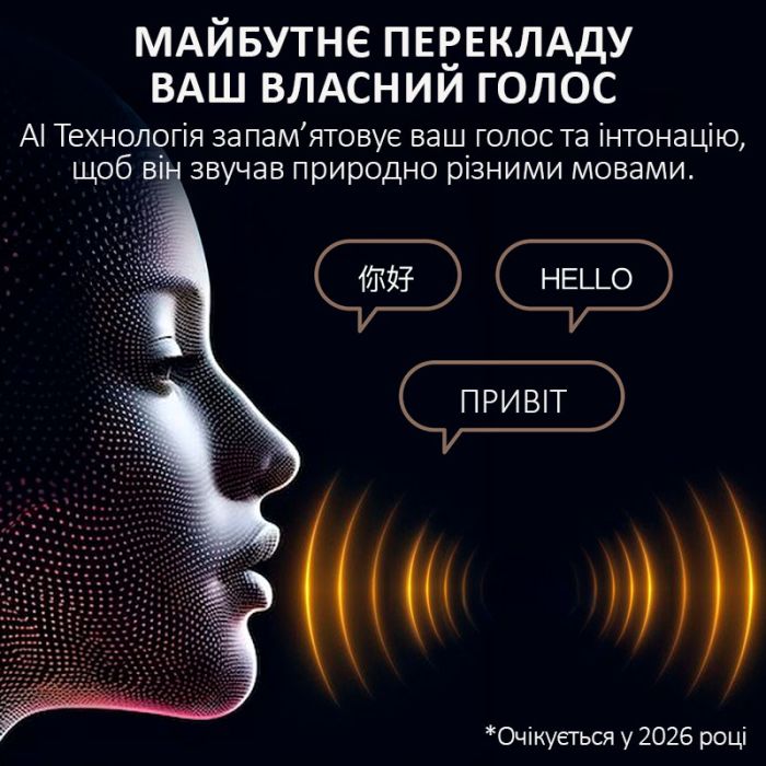 Наушники переводчик Timekettle W4, AI двусторонний синхронный перевод, 52 языка, офлайн, онлайн Bluе