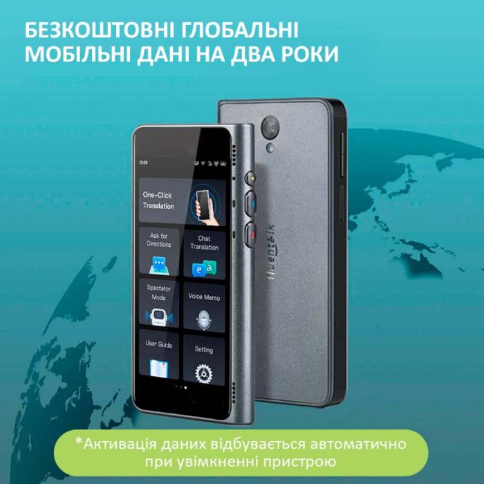 Голосовой переводчик Timekettle Fluentalk T1 авто двусторонний перевод, 40 языков, фото, онлайн, офлайн