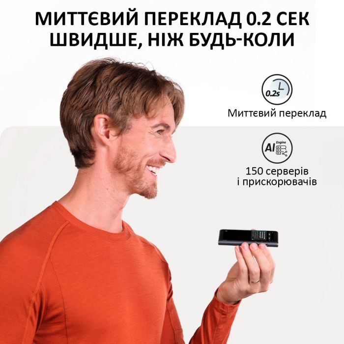 Голосовой переводчик Timekettle NEW T1 / AI двусторонний перевод, 42 языка онлайн, 31+ офлайн