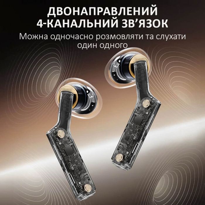 Наушники переводчик Timekettle W4, AI двусторонний синхронный перевод, 52 языка, офлайн, онлайн Bluе