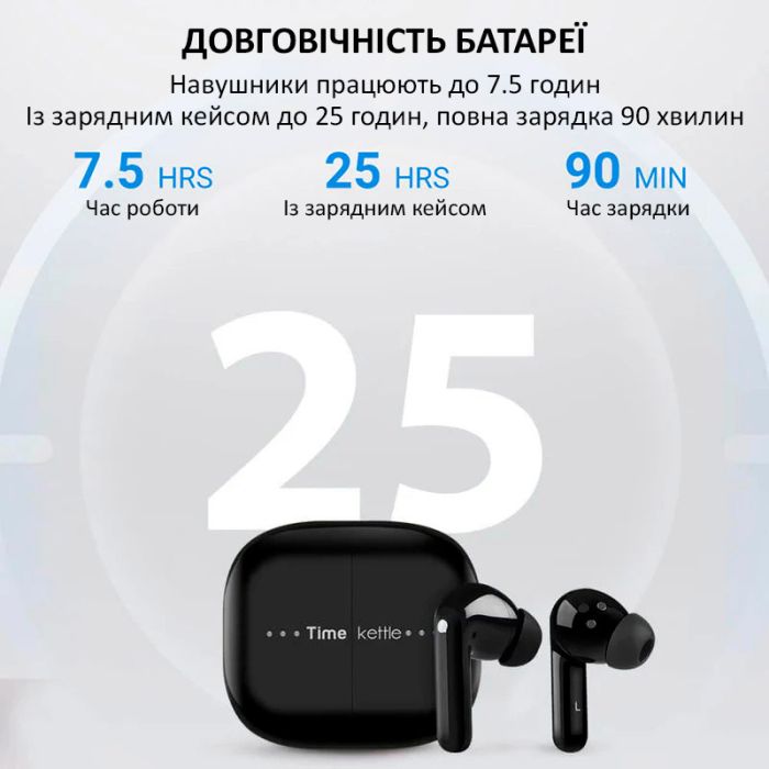 Наушники переводчик Timekettle M3 синхронный перевод, музыка, звонки, 42 языка, офлайн + онлайн Black