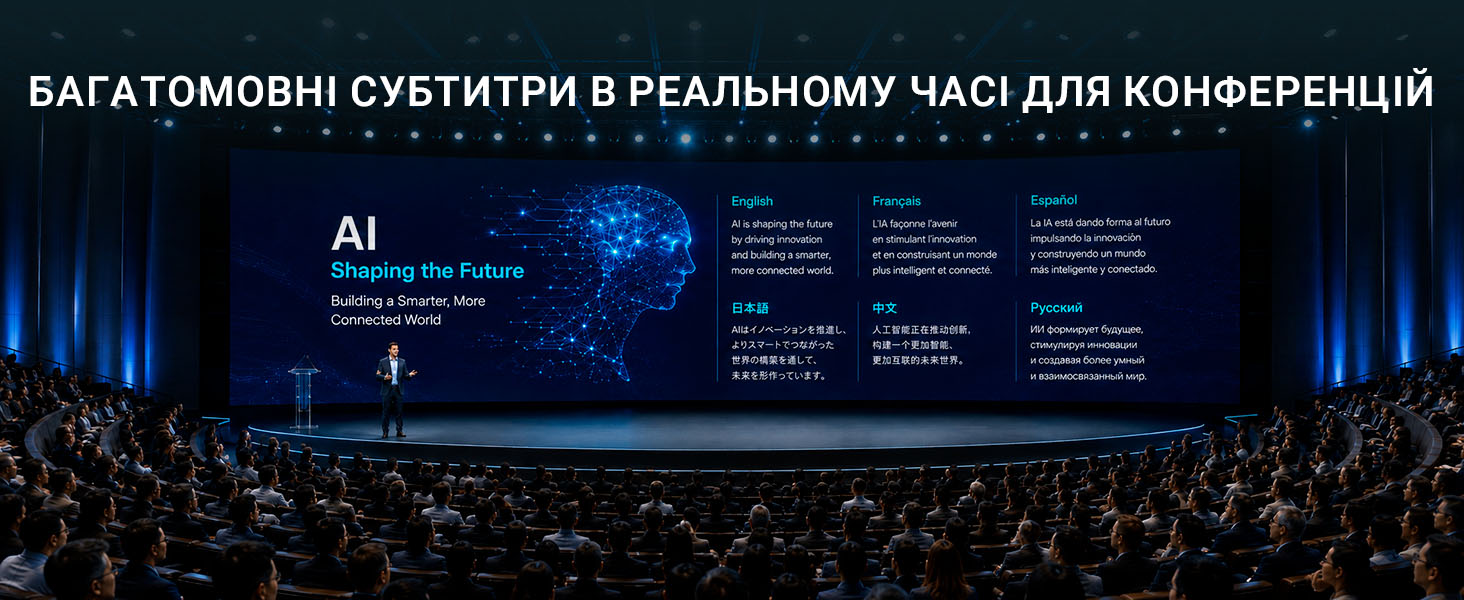 Timekettle X1 Meeting Interpreter Hub: живые субтитры и перевод для конференций, семинаров и больших мероприятий