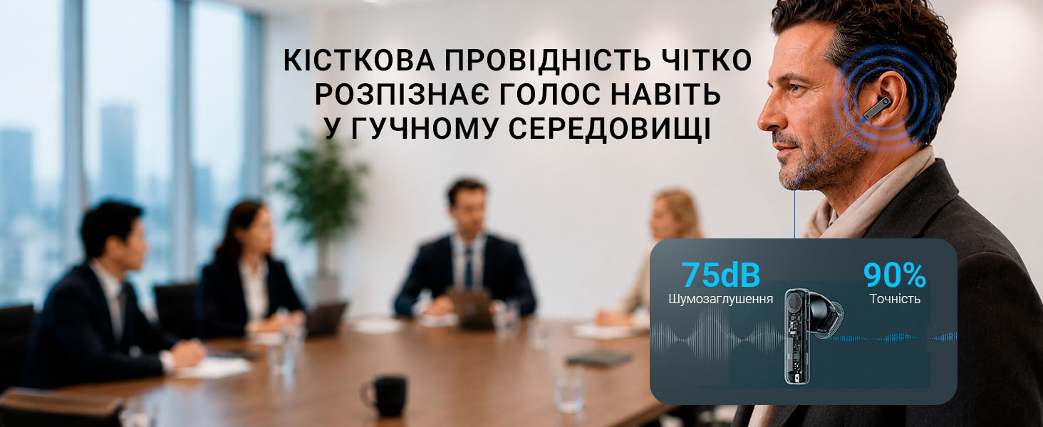 Timekettle X1 Meeting Interpreter Hub: костная проводимость для чёткого захвата голоса в шумной среде
